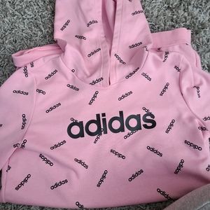 Pink Adidas hoodie